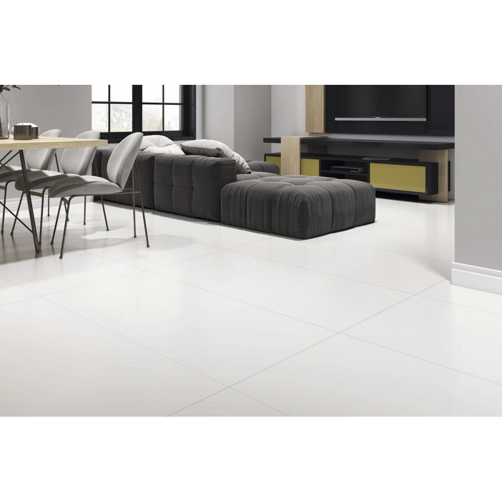 Matt White 60cmx60cm Porcelain Tiles