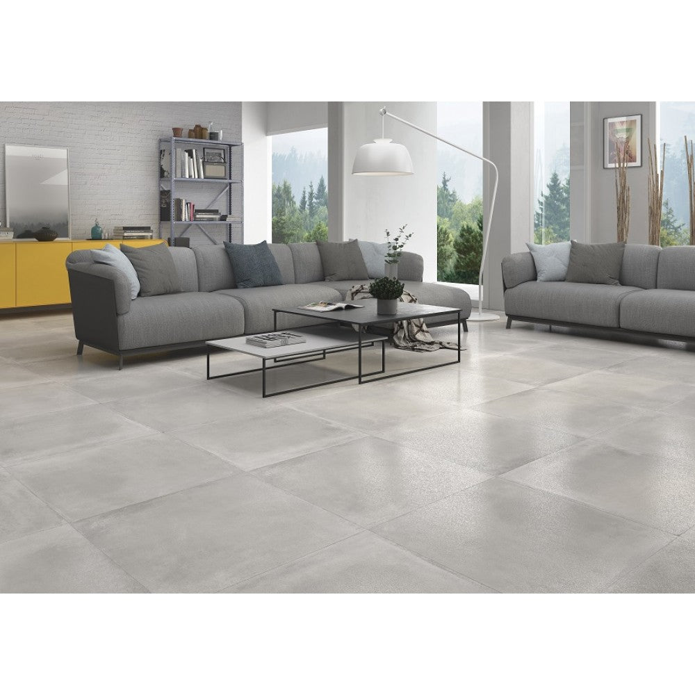 Sugar Large Grey Satin Wall And Floor Porcelain Tiles 60cmx120cm