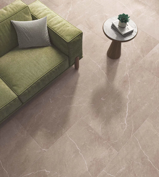 Antiqua Stone Beige Matt Natural Wall And Floor Porcelain Tiles 60cmx120cm