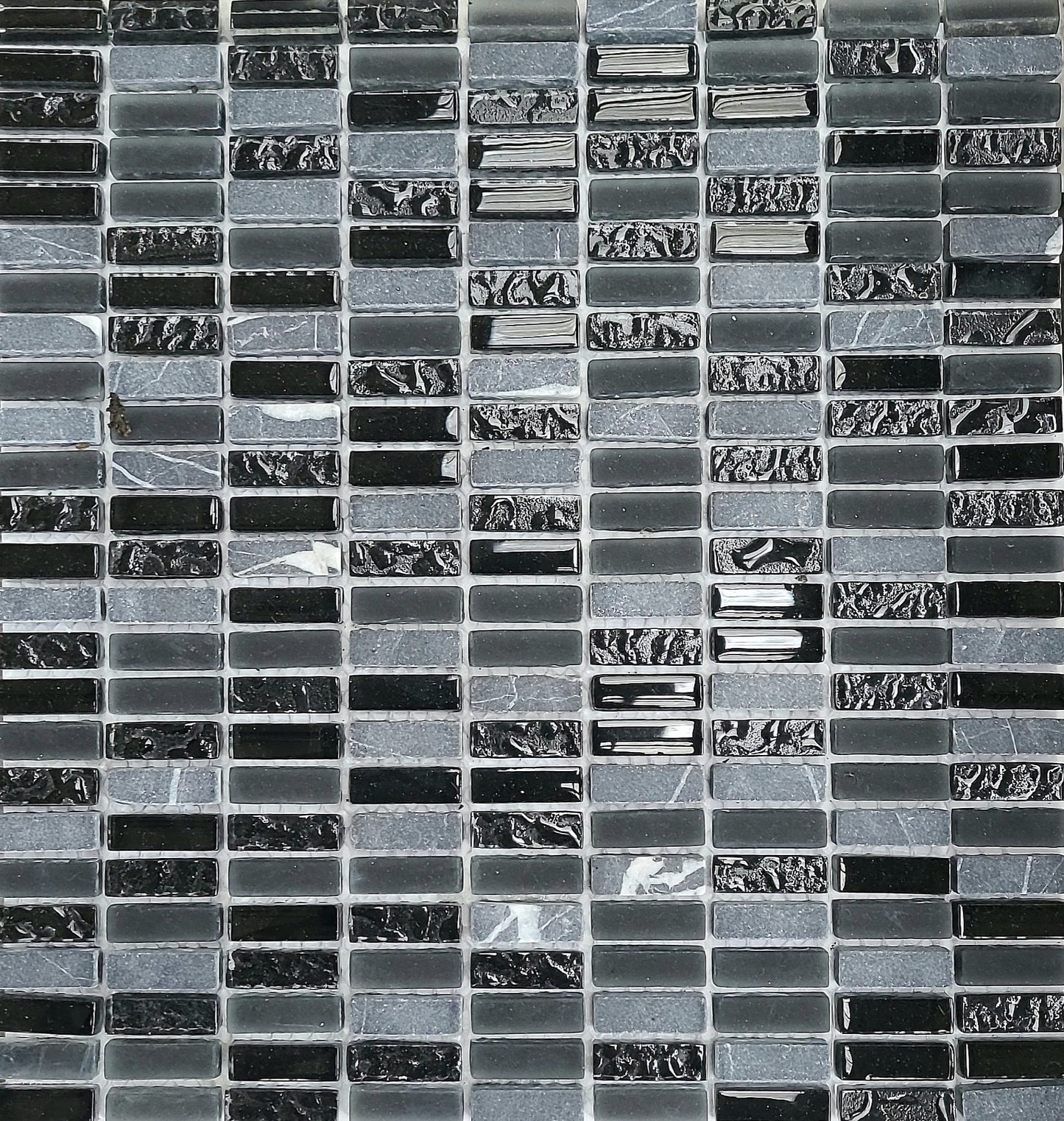 Smoke Grey Marble, Glass mix tile Mosaic 30cmx30cm