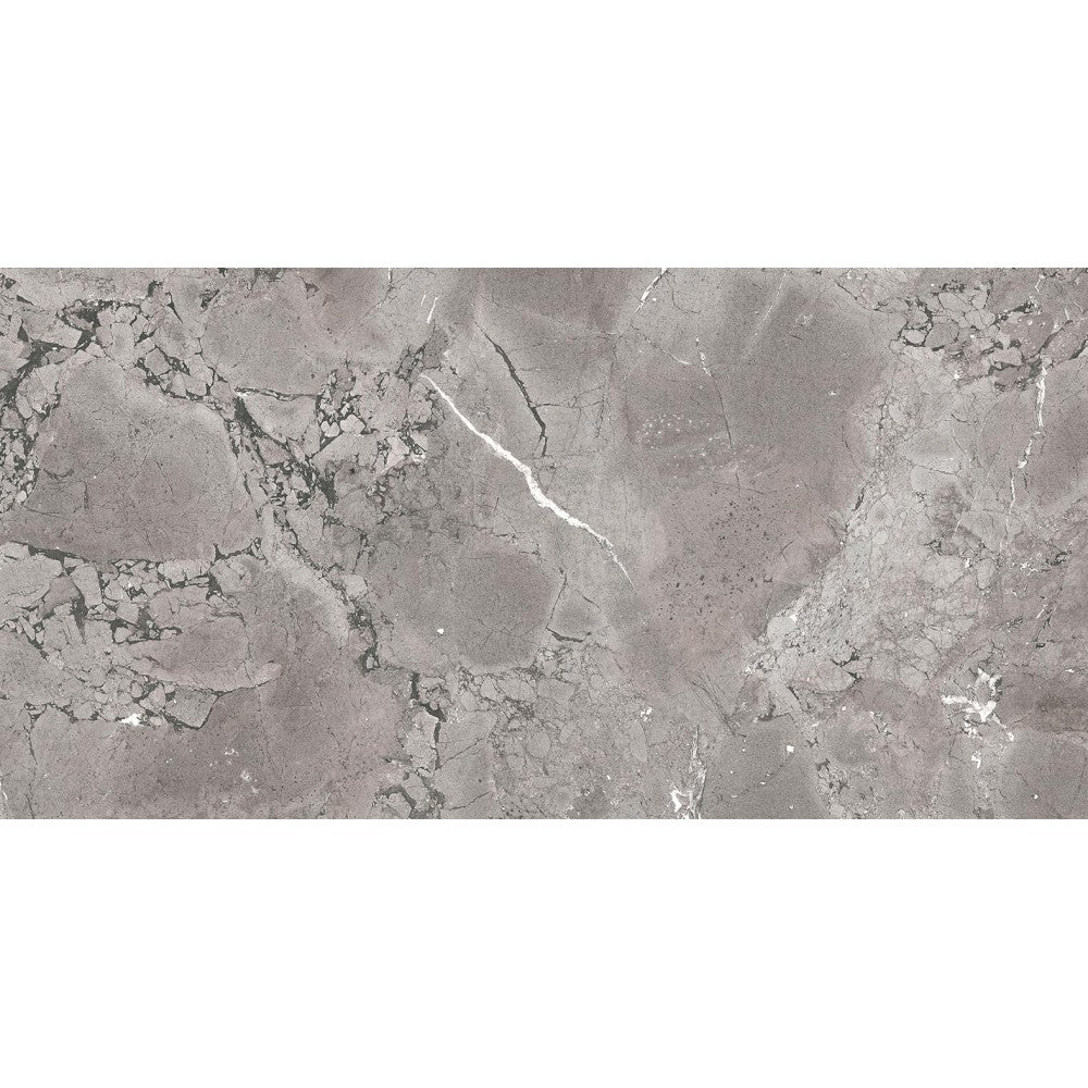 Vesuvius Large Light Grey Lappatto Wall And Floor Porcelain Tiles 60cmx120cm