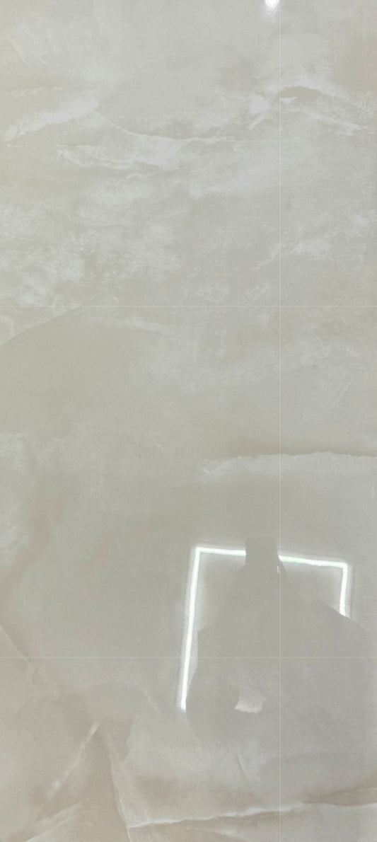 Perla Polished Beige Onyx Effect Wall And Floor Porcelain Tiles 60cmx120cm