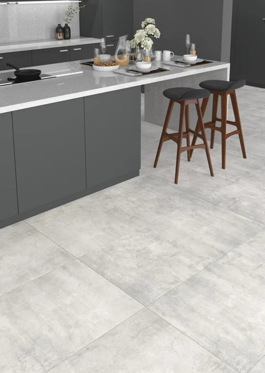 Concerti Grey Matt Wall And Floor Porcelain Tiles 60cmx60cm
