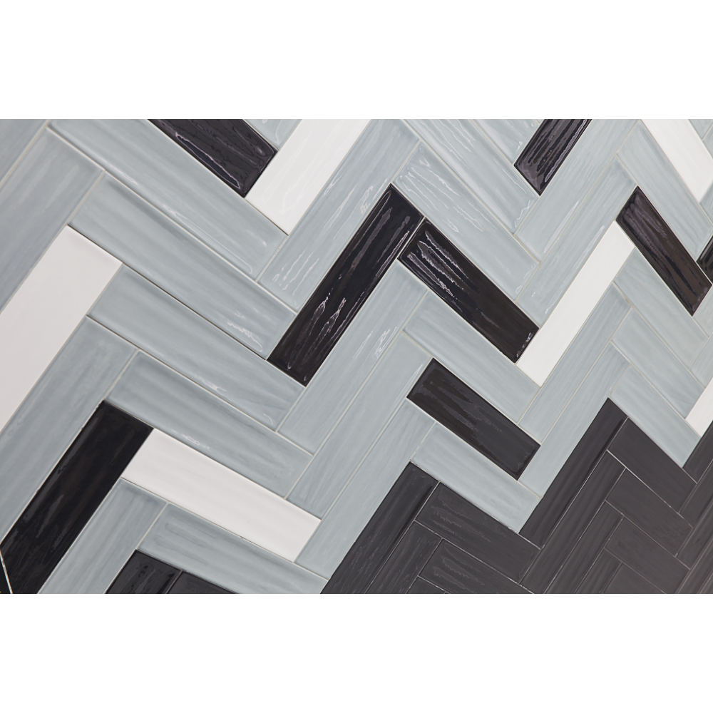 Journey Aqua Marine Rippled 7.5cmx30cm Ceramic Kitchen And Bathrooms Tiles