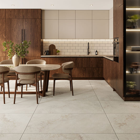 Carmeno White Matt Natural Wall And Floor Porcelain Tiles 60cmx120cm