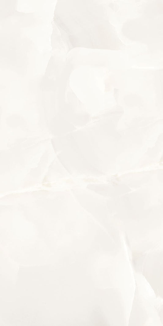 Pearl Soft Polished Off White Onyx Effect Wall And Floor Porcelain Tiles 60cmx60cm