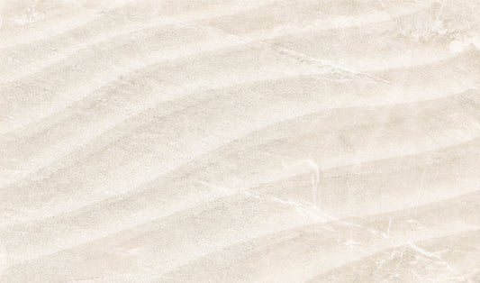 Rhythm Stone Effect Wave Feature Cotton Matt Ceramic Wall Tiles 33cmx55cm
