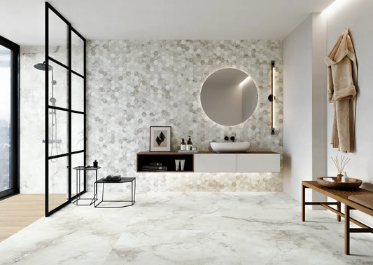 Entiquated Carrara Wall And Floor Porcelain Tiles 30cmx60cm