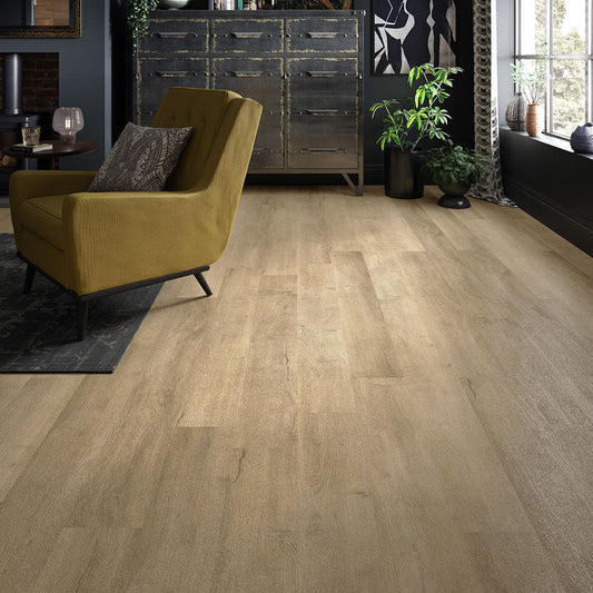 Premium ProLvt Rigid Light Oak 17.78cm x 121.9cm Click Flooring