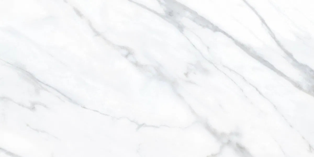 Aurora Carrara Marble Grey Gloss Wall Tiles 30cmx60cm