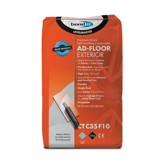 Bond IT Ad-Floor Exterior Fully Flexible Outdoor 20KG Floor Levelling Compound Leveller Screed