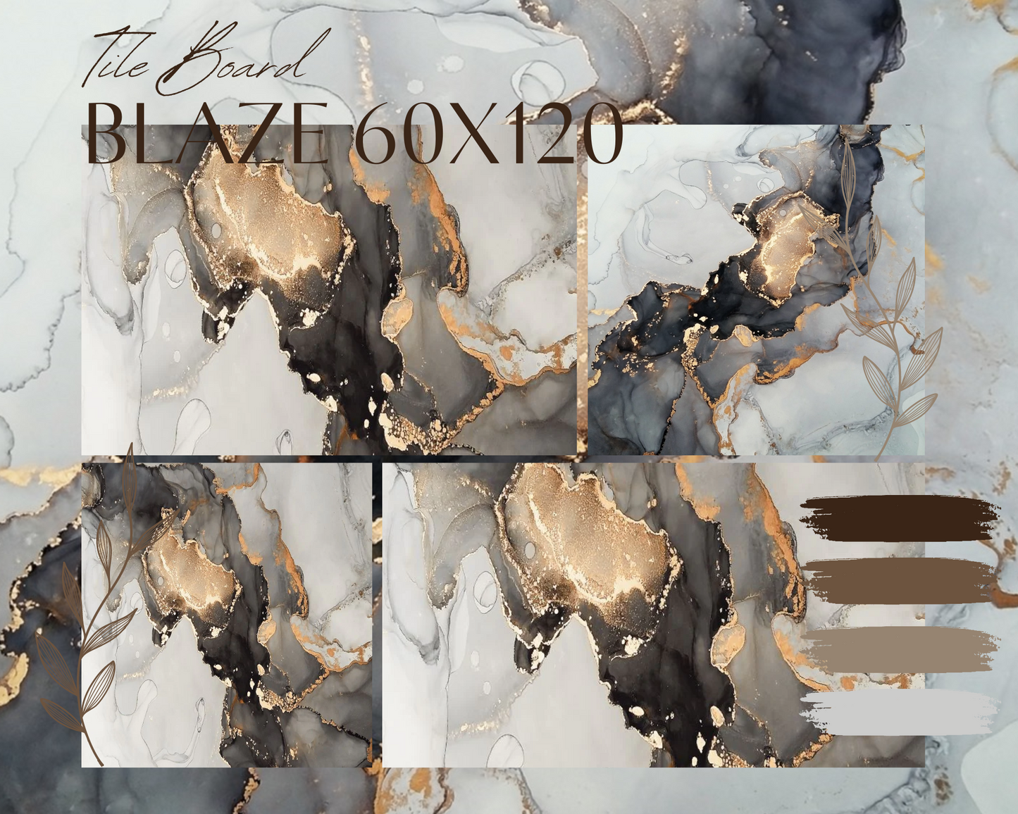 Blaze 3d Gold Polished Wall And Floor Porcelain Tiles 60cmx120cm