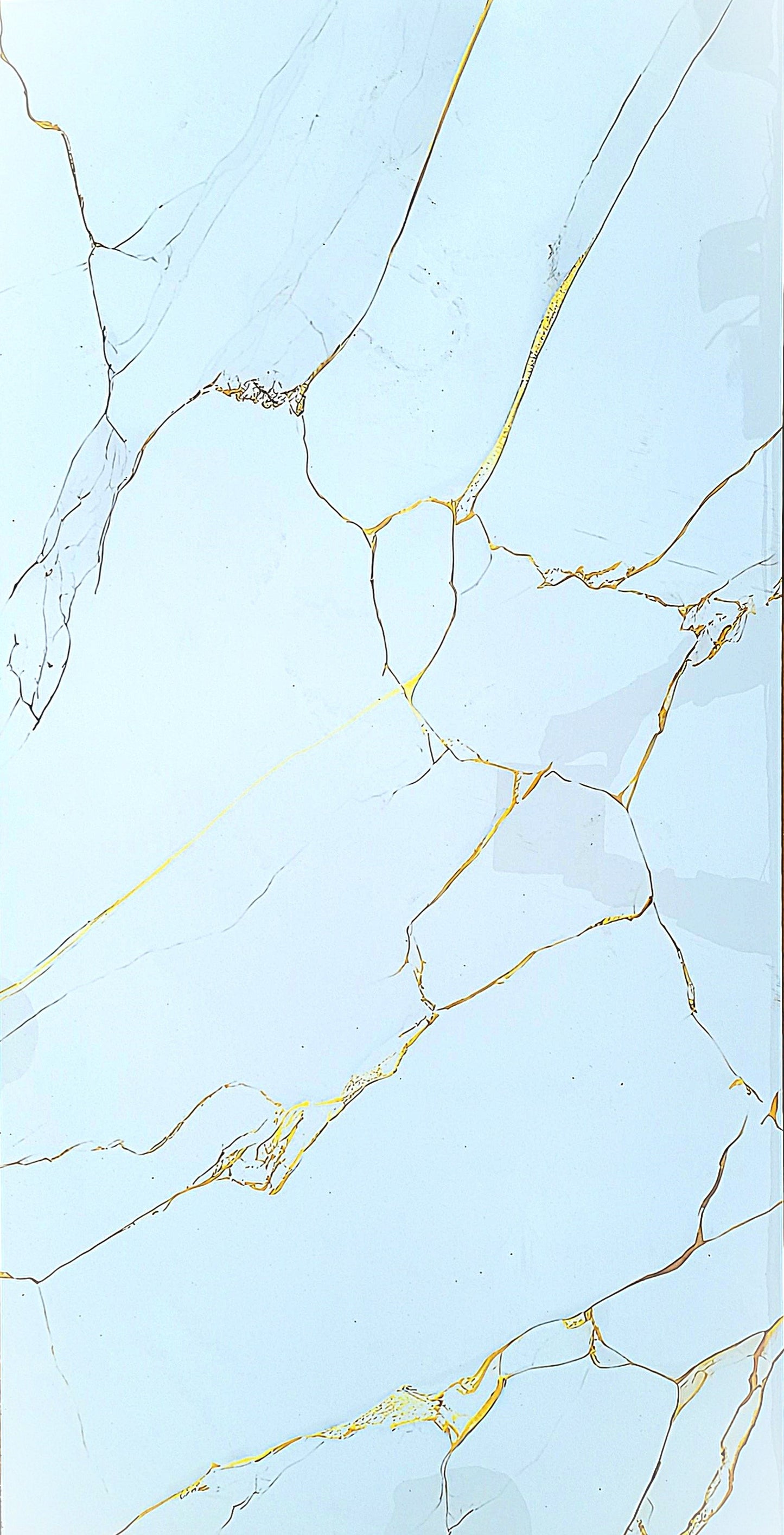 Aurum 3d Gold Polished Wall And Floor Porcelain Tiles 60cmx120cm