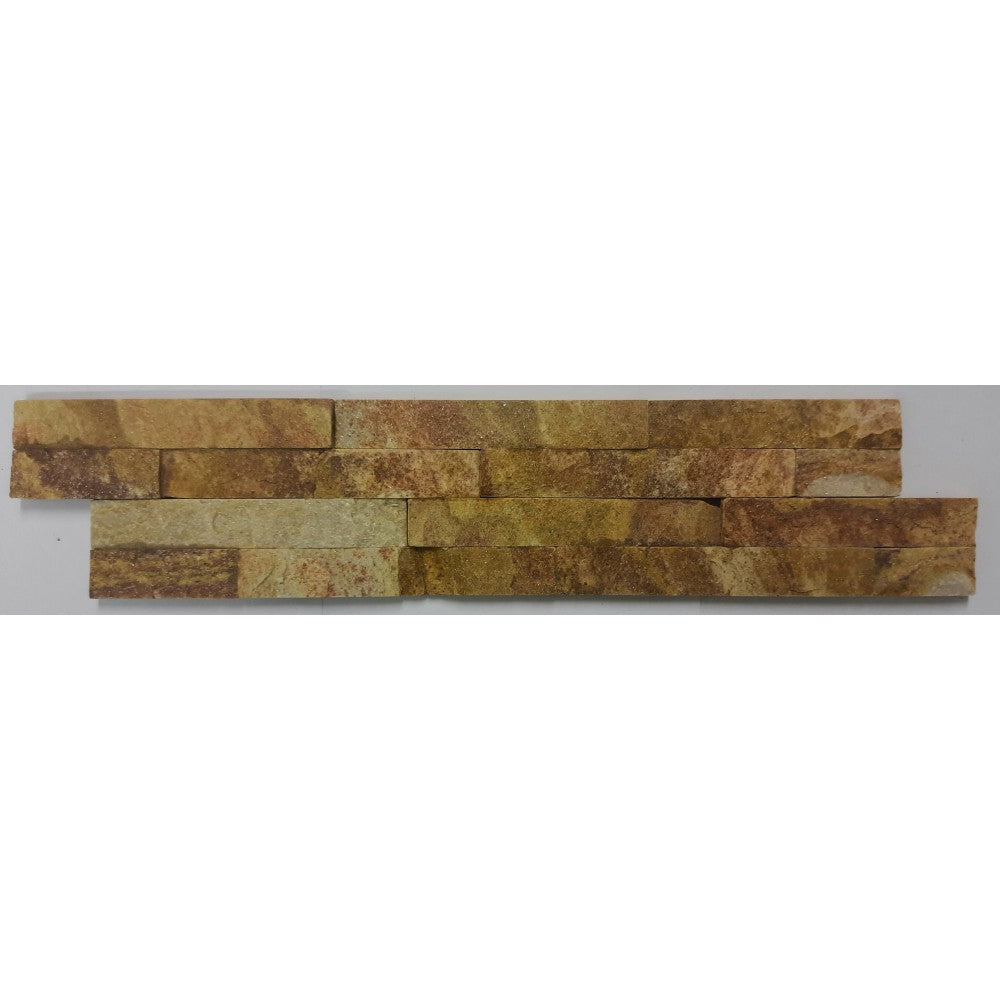 Multi Colour Gemstone Natural Stone Splitface Feature Tiles 10cm x 46cm