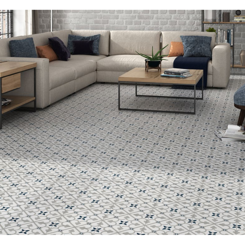 Brighten Grey 45x45CM Pre-Cut Porcelain Wall And Floor Feature Tile
