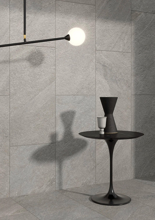 Vitra Cardostone Grey Natural Stone Wall And Floor Premium Porcelain Tiles 60cmx120cm