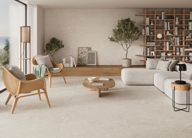 Eternity Wall And Floor Premium Ivory Porcelain Tiles 60cmx60cm