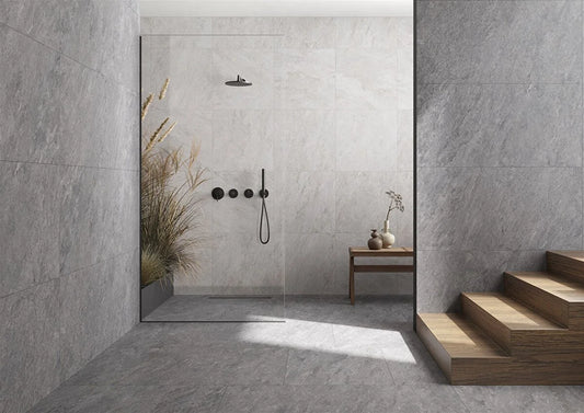Vitra Quarzgame Silver Grey Wall And Floor Porcelain Tiles 30cmx60cm