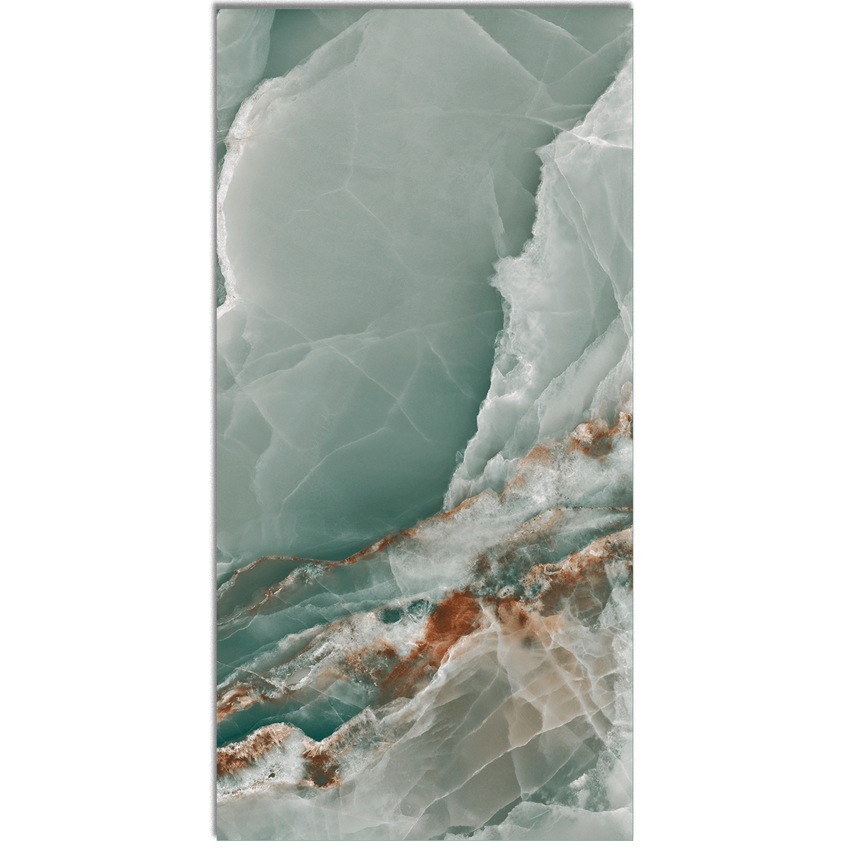 Onyx Large Emerald Polished Turquoise Green Marble Polished Wall And Floor Porcelain Tiles 60cmx120cm