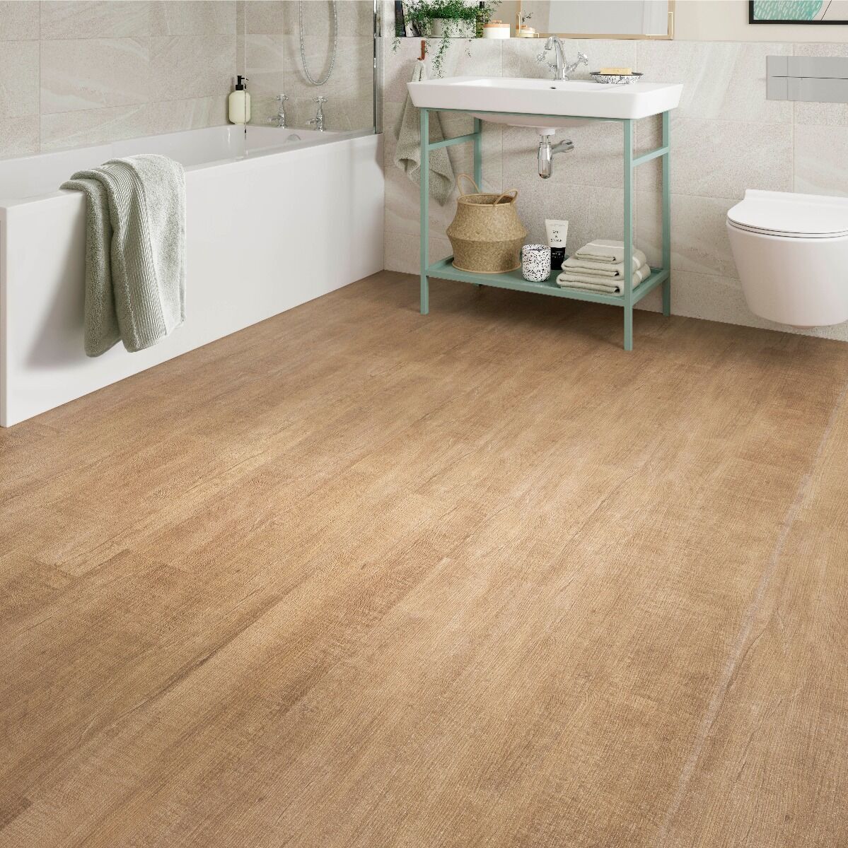 Premium ProLvt Rigid - Warm Maple 17.78cm x 121.9cm Click Flooring