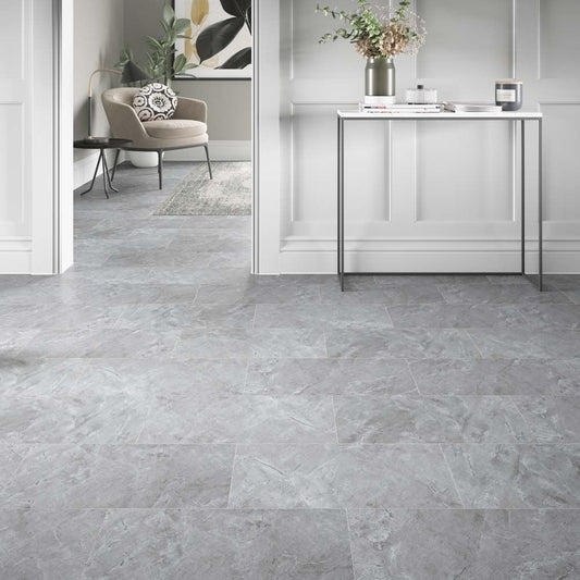 Premium ProLvt Bowfell Stone Grey 30.5cmx61cm SPC Laminate Click Flooring